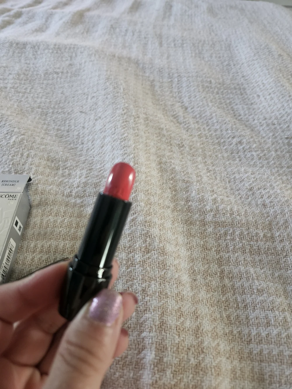 Lancome Rekindle Color Red Lipstick – Classic Bold Lip Color, Tried on Once.